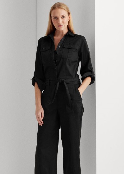 Women's Ralph Lauren Cotton Twill Jumpsuits | 602541TYF